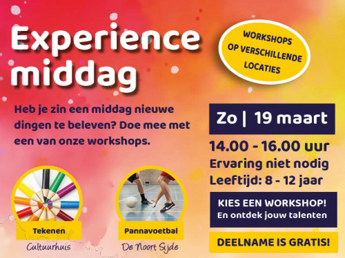 Experience middag, 8 - 12 jaar